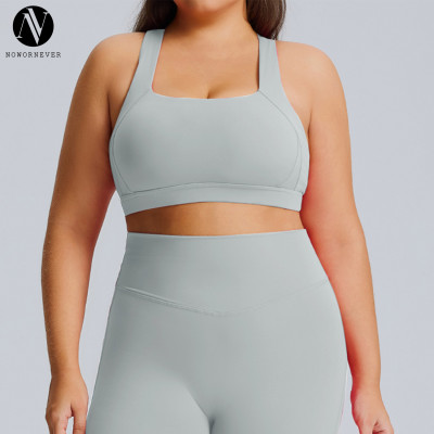 F215Plus New Cross-border Plus Size Sports Bra for Women - OEM, ODM, Wholesales & Sourcing Agents | Shockproof Support Workout Bra for Running, Yoga & Gym