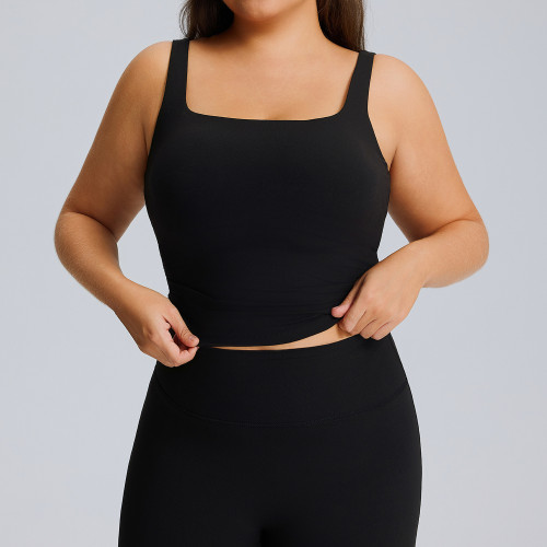Plus Size Women's Yoga Tank Top | OEM ODM Wholesale Manufacturer of Quick-Dry Stretchy Activewear for Gym & Running Brands & Apparel Importers.F244Plus