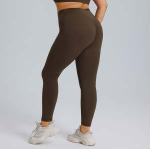 OEM & ODM Women's Plus Size High Waist Butt Lifting Yoga Pants - F213Plus Cloud Sense Quick Dry Running Fitness Trousers for Activewear Wholesale & Sourcing Agents