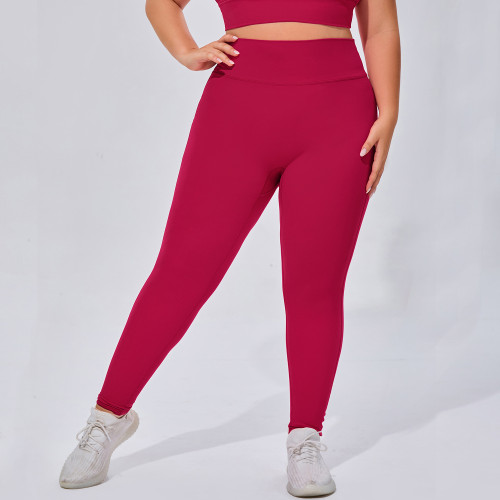 F219 Women's Plus Size High Waist Yoga Pants - Tummy Control, Butt Lifting, and Breathable Running Fitness Trousers | OEM & ODM Activewear Manufacturer for Wholesalers and Sourcing Agents
