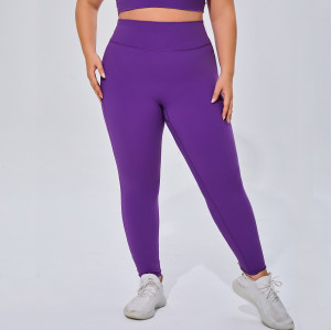 F219 Women's Plus Size High Waist Yoga Pants - Tummy Control, Butt Lifting, and Breathable Running Fitness Trousers | OEM & ODM Activewear Manufacturer for Wholesalers and Sourcing Agents