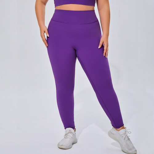F219 Women's Plus Size High Waist Yoga Pants - Tummy Control, Butt Lifting, and Breathable Running Fitness Trousers | OEM & ODM Activewear Manufacturer for Wholesalers and Sourcing Agents