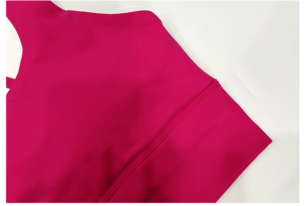 brushed fabric sports bra