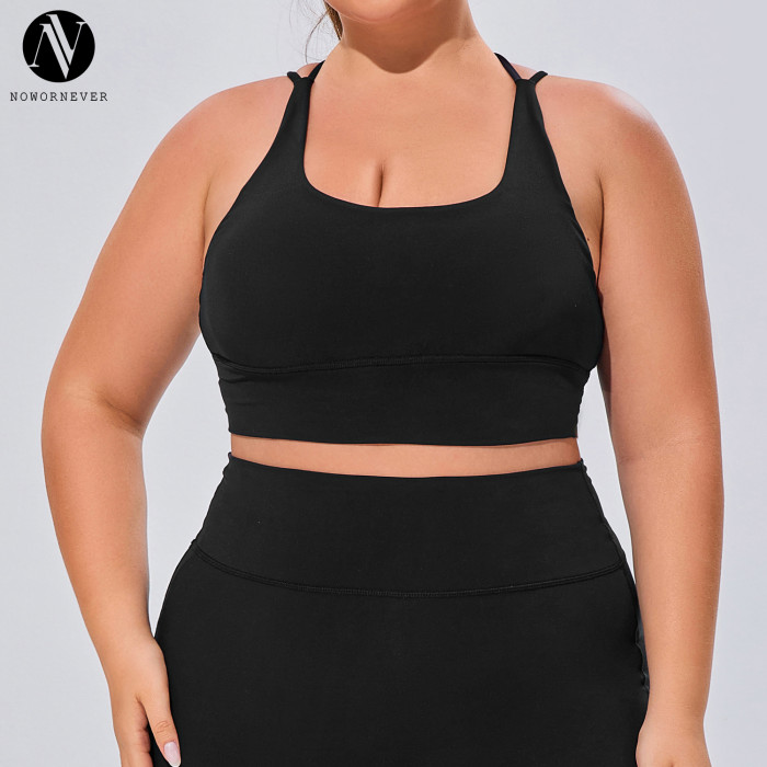 F220 Women's Plus Size Shockproof Sports Bra - Naked Feeling Brushed Wirefree Yoga Tank Top | OEM & ODM Manufacturer for Activewear, Wholesale & Sourcing Agents | Perfect for Fitness and Everyday Wear