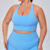 F220 Women's Plus Size Shockproof Sports Bra - Naked Feeling Brushed Wirefree Yoga Tank Top | OEM & ODM Manufacturer for Activewear, Wholesale & Sourcing Agents | Perfect for Fitness and Everyday Wear