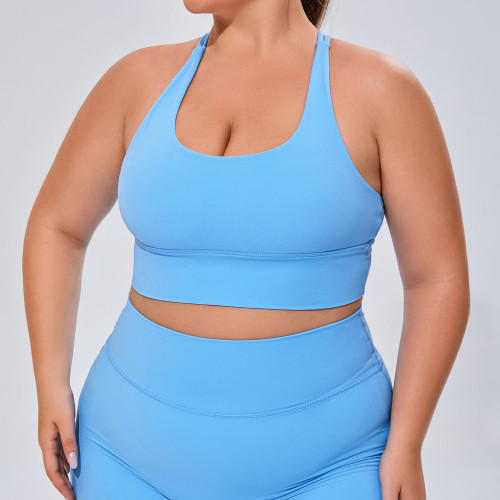 F220 Women's Plus Size Shockproof Sports Bra - Naked Feeling Brushed Wirefree Yoga Tank Top | OEM & ODM Manufacturer for Activewear, Wholesale & Sourcing Agents | Perfect for Fitness and Everyday Wear