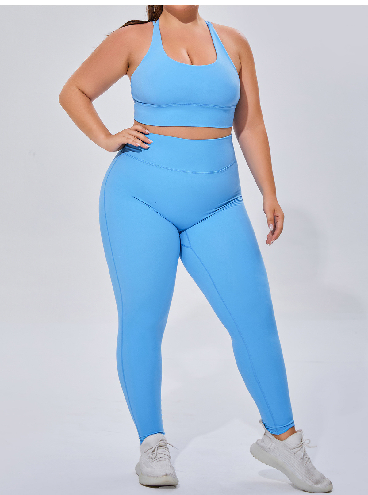 brushed fabric sports bra