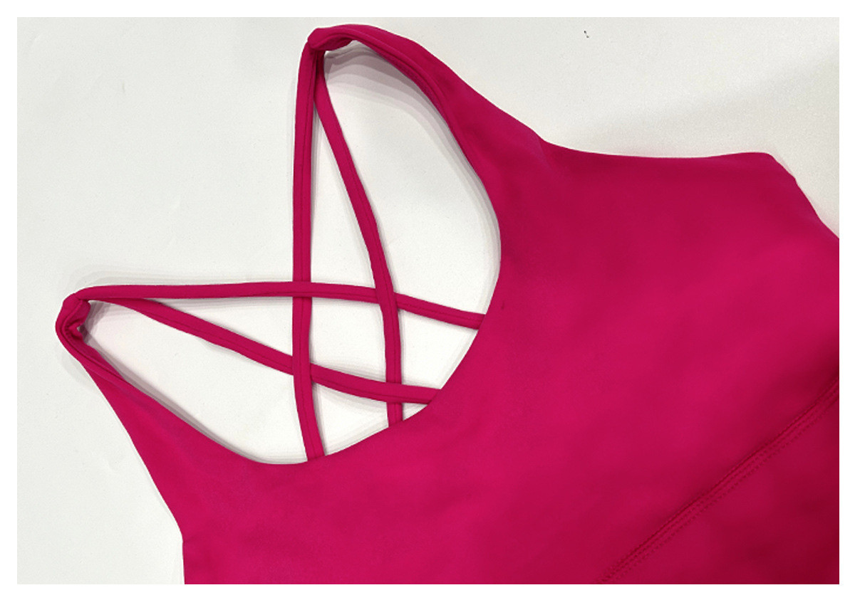 brushed fabric sports bra