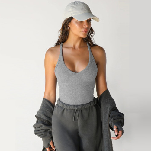 OEM & ODM Y2K Knit Crop Top for Women - Sexy Slim Fit Streetwear Bralette, Casual Sleeveless Tank Top for Wholesale and Sourcing Agents