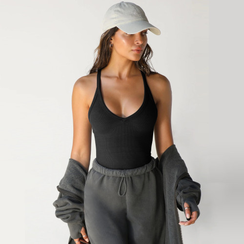 OEM & ODM Y2K Knit Crop Top for Women - Sexy Slim Fit Streetwear Bralette, Casual Sleeveless Tank Top for Wholesale and Sourcing Agents
