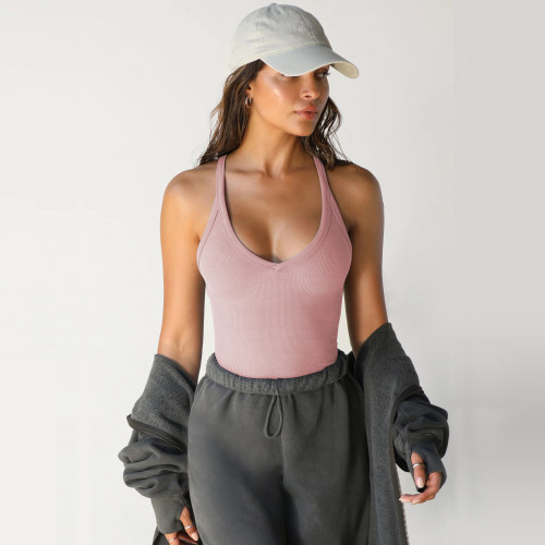 OEM & ODM Y2K Knit Crop Top for Women - Sexy Slim Fit Streetwear Bralette, Casual Sleeveless Tank Top for Wholesale and Sourcing Agents