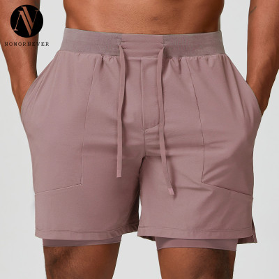 Men's Breathable Quick-Dry Double-Layer Sports Shorts - OEM & ODM American Style Fitness Basketball Quarter Pants for Wholesale & Sourcing Partnerships1189