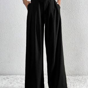 OEM & ODM Women's Wide Leg Pants - ZPDH0430 - 2026 Spring Summer Loose Fit Casual Trousers for Activewear, Streetwear & Fashion Clothing, Ideal for Wholesale & Sourcing Agents