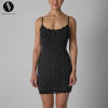 OEM & ODM Spring Black Lace Slip Dress for Women | Floral Print Cami Mini Dress | High Waist Bodycon Slim Fit | Wholesale Sourcing Agents | Perfect for Activewear & Fashion Clothing