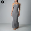 OEM & ODM Women's 2025 Summer Soft Lounge Rib Long Dress - Slim Fit Modal Cami Maxi Dress SK1229 for Wholesale & Sourcing Agents - Perfect for Activewear & Fashion Clothing Brands