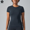 SK1219 Women's Crew Neck Short Sleeve T-Shirt Gym Workout Top - OEM & ODM Manufacturer for Activewear, Wholesale & Sourcing Agents Welcome | Perfect for Fitness, Running, and Sports Activities