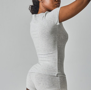 SK1219 Women's Crew Neck Short Sleeve T-Shirt Gym Workout Top - OEM & ODM Manufacturer for Activewear, Wholesale & Sourcing Agents Welcome | Perfect for Fitness, Running, and Sports Activities