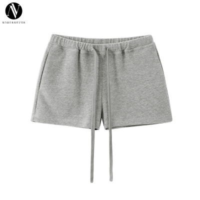 OEM & ODM Drawstring Sports Shorts - Item No. 1708GS25, 25 Spring Summer Solid Color Low Waist Ultra Short Shorts for Women - Perfect for Activewear & Gym Fitness Wear