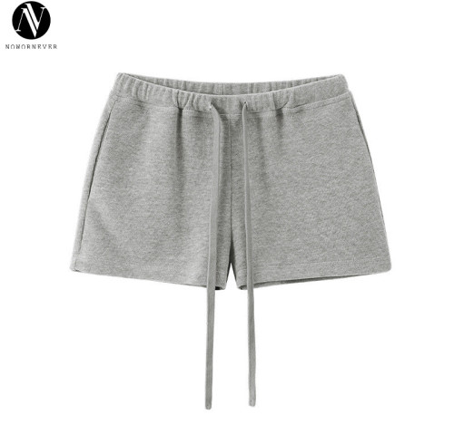 OEM & ODM Drawstring Sports Shorts - Item No. 1708GS25, 25 Spring Summer Solid Color Low Waist Ultra Short Shorts for Women - Perfect for Activewear & Gym Fitness Wear