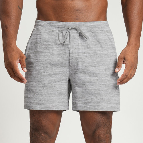 Custom Made OEM & ODM Men's Two-Tone Yoga Knit Shorts | Breathable, Skin-Friendly Bottoms for Outdoor Fitness, Hiking & Commuting | Wholesale Sportswear Solutions1500