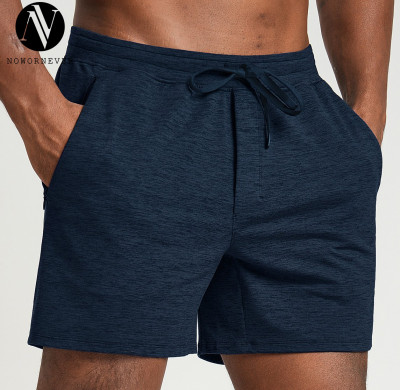 Custom Made OEM & ODM Men's Two-Tone Yoga Knit Shorts | Breathable, Skin-Friendly Bottoms for Outdoor Fitness, Hiking & Commuting | Wholesale Sportswear Solutions1500