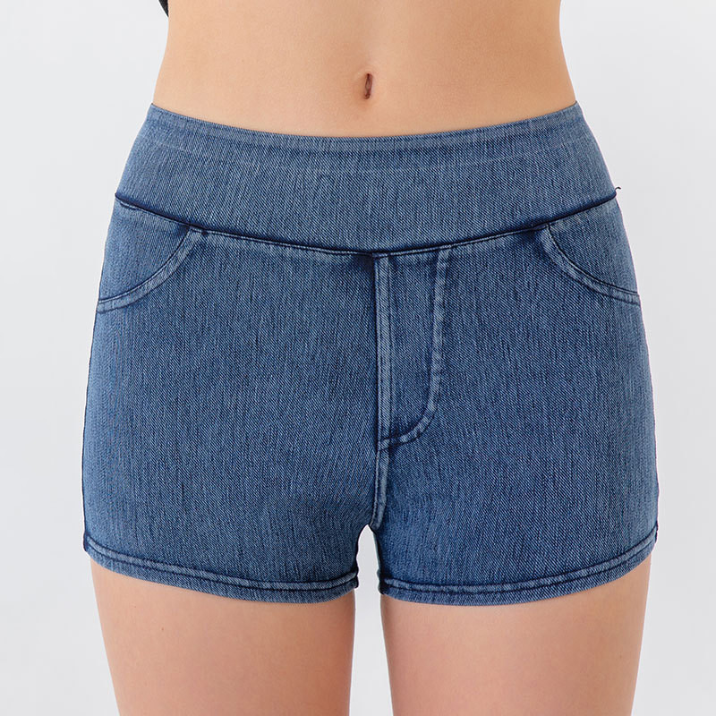 private label denim shorts