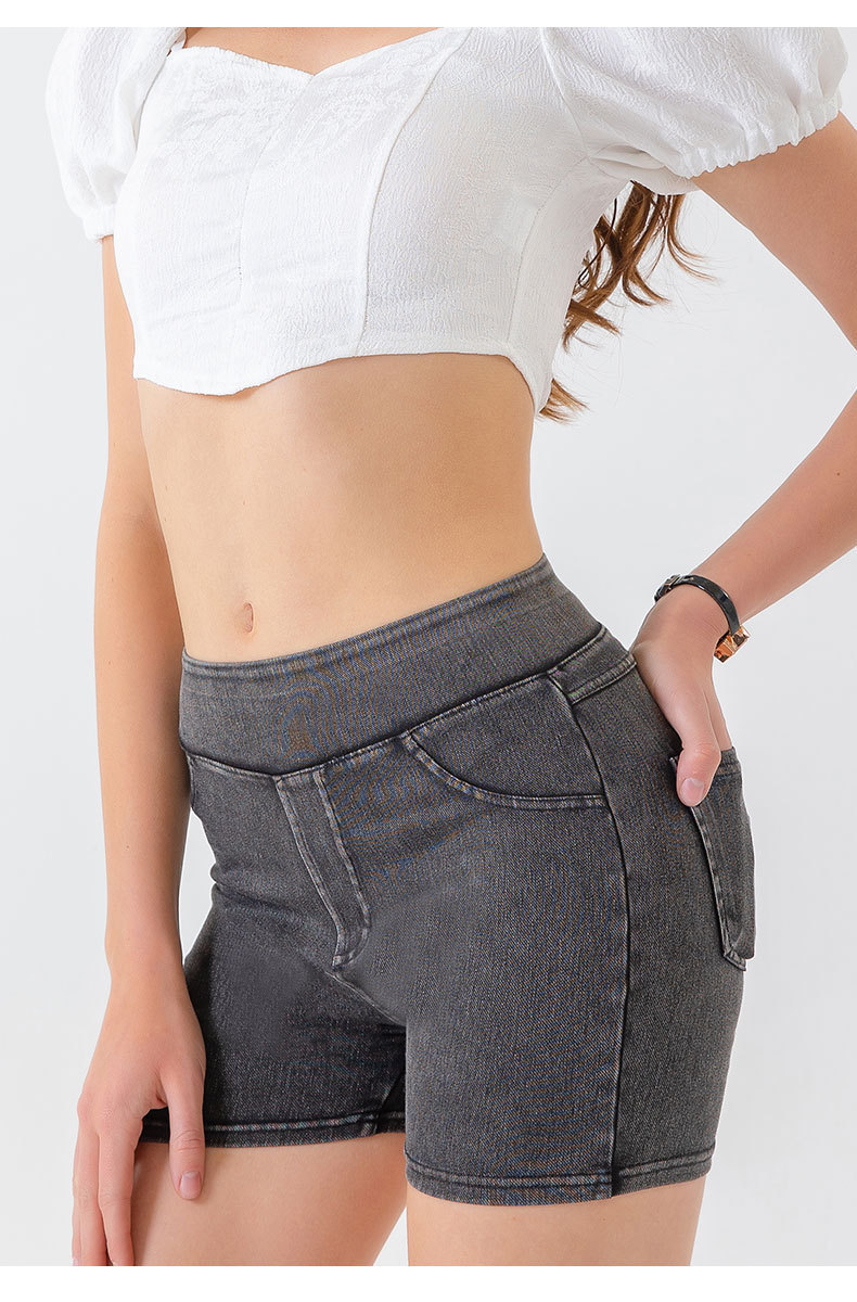 private label denim shorts