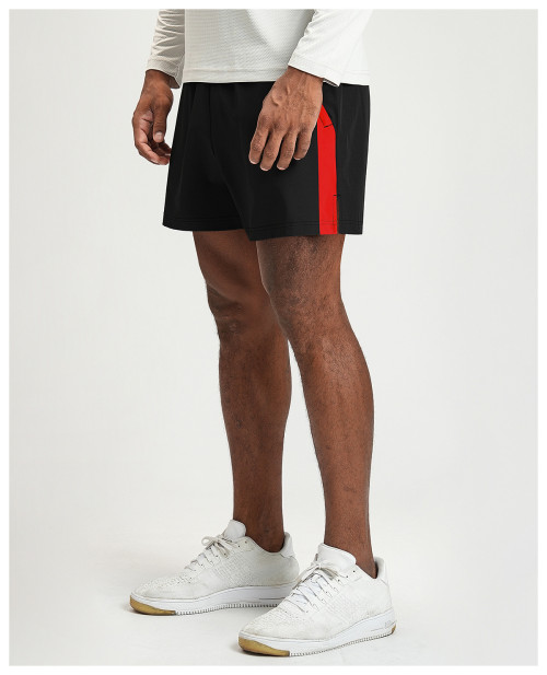 High-Quality Men's Quick-Dry Breathable Sports Fitness Shorts - Color-Blocked for Outdoor Activities like Hiking & Football - OEM & ODM Services by Trusted Sourcing Agents1205-1