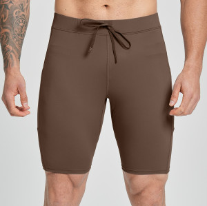 Premium OEM & ODM Men's Waist-Tummy Control High-Waist Double-Layer Compression Pants - Breathable Shaping Shorts 5/4 Pants 5086-1 for Wholesale and Sourcing Partnerships