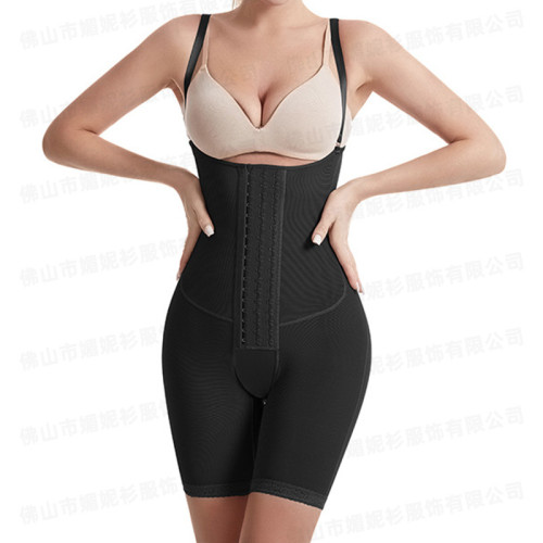 1079 9-Bone Open Crotch Body Shaper - OEM & ODM Tummy Control Butt Lifter Shapewear with Anti-Slip Gel for Wholesale and Sourcing Agents