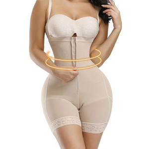 OEM & ODM High Waist Zipper Body Shaper Tummy Control Butt Lifter Bodysuit with Adjustable Straps - Wholesale Activewear for Fitness Brands & Sourcing Agents
