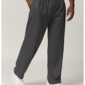 Cross-Border 100% Cotton Straight-leg Men's Sports Casual Trousers Autumn/Winter Home Commuting Outdoor Hiking Solid Color Sweatpants 1040