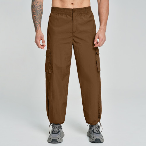 Eco-Conscious Men's Cargo Pants for Fitness and Outdoor Adventures - Made from Recycled Fabric - OEM & ODM Options Available for Wholesale Clients & Sourcing Agents - Style 3552