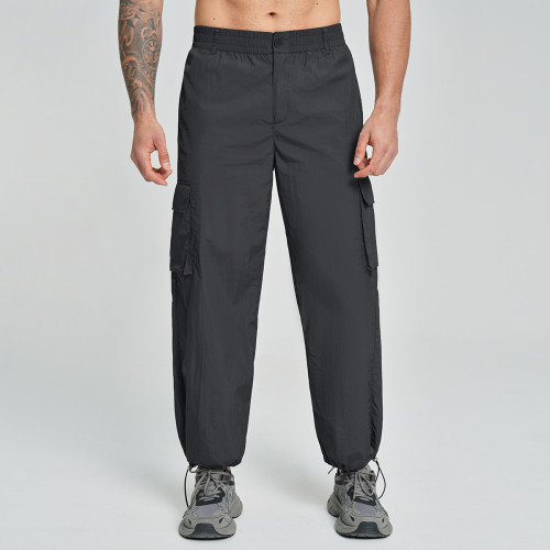 Eco-Conscious Men's Cargo Pants for Fitness and Outdoor Adventures - Made from Recycled Fabric - OEM & ODM Options Available for Wholesale Clients & Sourcing Agents - Style 3552