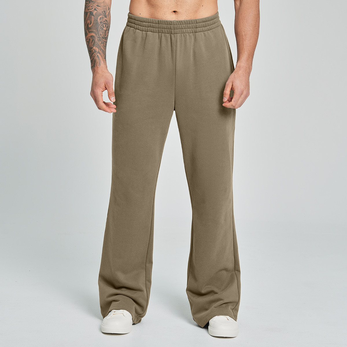 flared wide-leg fitness pants