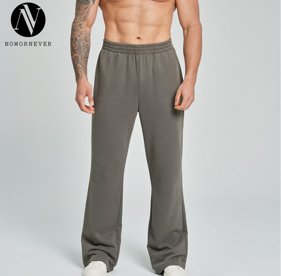 Customized Cross-Border Men's Sports Fashion Flared Wide-Leg Trousers | ODM & OEM Fitness Training, Hiking, and Casual Wear 1011 - Your Trusted Sourcing Partner.