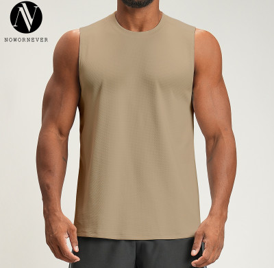 Wholesale Men's Fitness Tank Top - Spring/Summer Breathable Moisture-Wicking Sleeveless Quick-Dry Vest, OEM & ODM Available4159