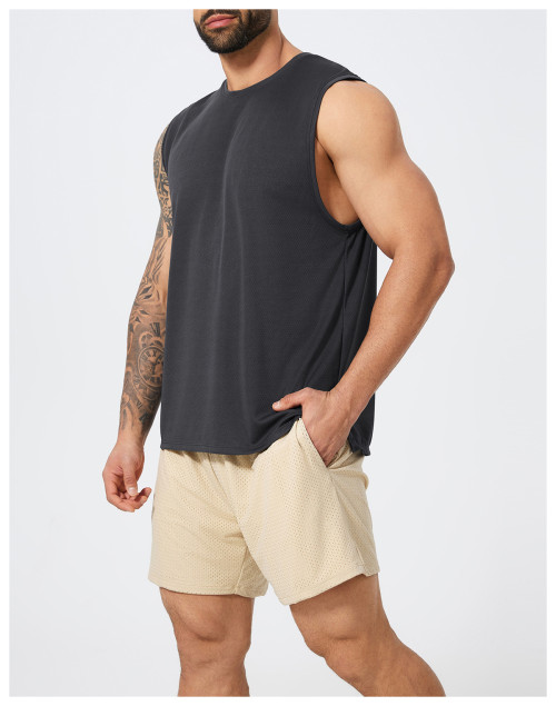 Wholesale Activewear: American Style Sleeveless Quick-Dry Men's Casual Fitness Tank Top | OEM, ODM Services for Football, Badminton & Running | Spring/Summer Essentials for Sourcing Agents1067