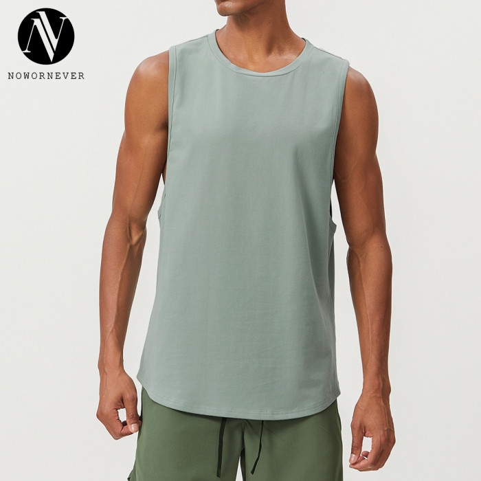 Cross-Border OEM & ODM Cotton Sports Tank Top - Moisture-Wicking, Breathable Running & Basketball Vest for Wholesale Distribution1001