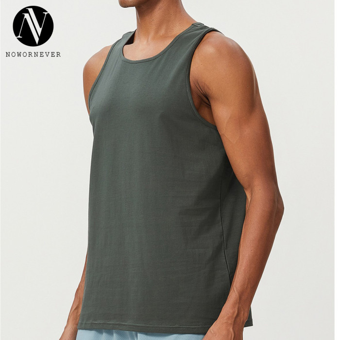 Moisture-Wicking Cotton Tank Top for Men - Ideal for Fitness, Running & Tennis | 1002 Citywalk Outdoor Casual Wear | OEM, ODM, Wholesale & Sourcing Agents