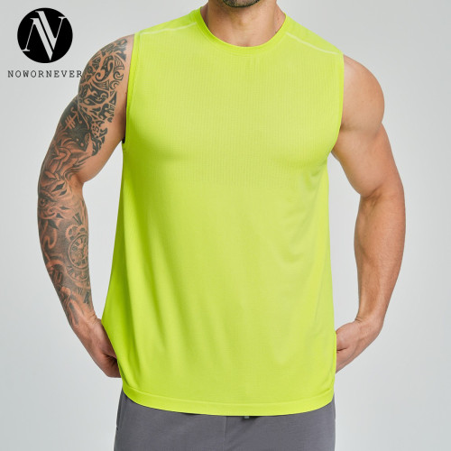 Premium Men's Quick-Dry Seamless Fitness Tank Top 1176 - Breathable Sleeveless Yoga & Running Wear for OEM/ODM Partnerships | Perfect for Wholesale Distribution