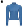 OEM & ODM Women's Zip-Up Yoga Jacket | Slim Fit Cropped Athletic Track Jacket with Pockets for Wholesale & Sourcing Agents - DS211