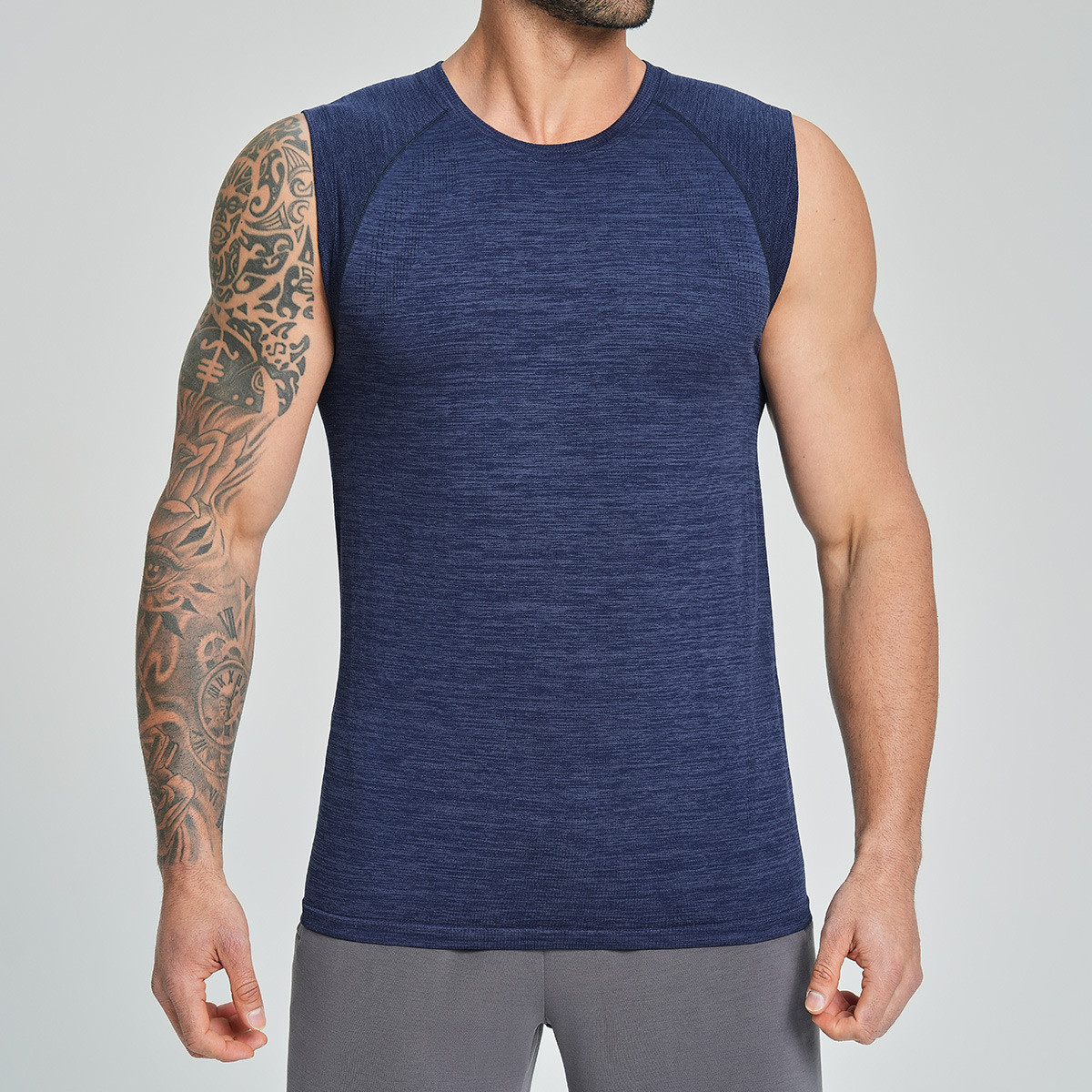 Men's seamless fitness vest OEM