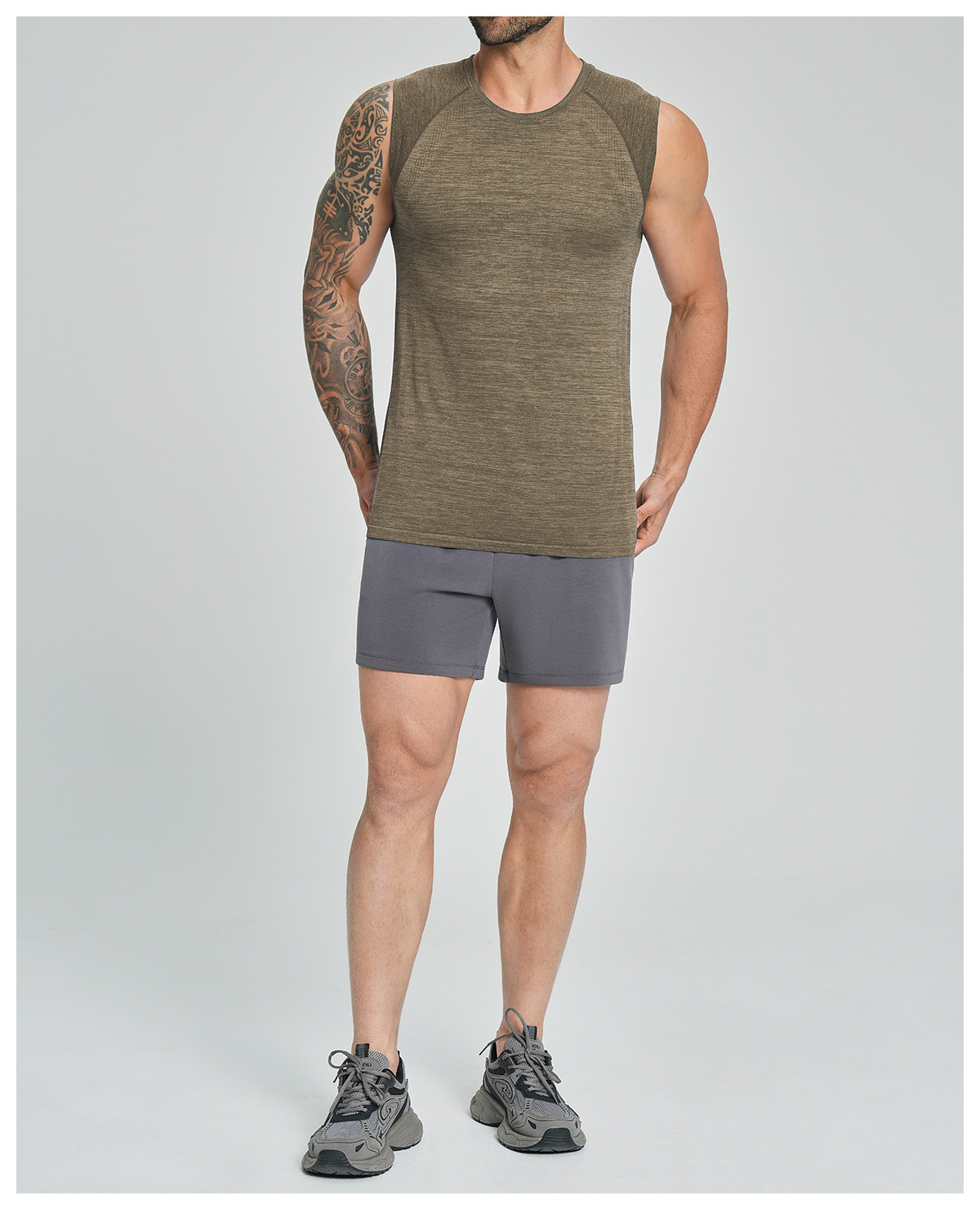 Men's seamless fitness vest OEM