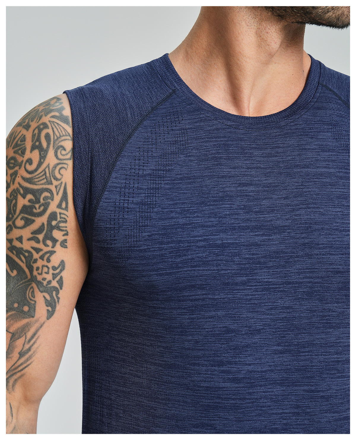 Men's seamless fitness vest OEM