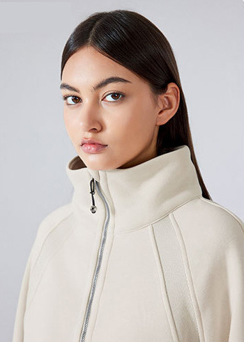 wholesale women's half-zip sweatshirt