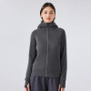 DJ028 Women's Thickened Fleece Hooded Jacket | OEM & ODM Activewear for Yoga, Fitness & Outdoor | Wholesale Supply for Brands, Agents & Retailers