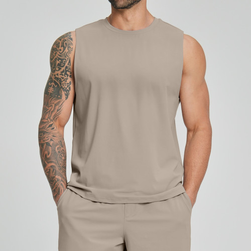 Cross-Border OEM/ODM Men's Casual Sleeveless Vest for Sports Fitness - Ideal for Tennis, Yoga, and Badminton | Model 5086 | Wholesale Solutions for Europe & America
