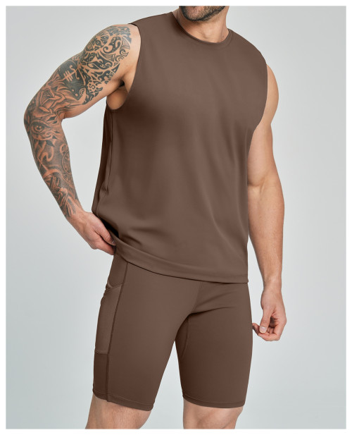 Cross-Border OEM/ODM Men's Casual Sleeveless Vest for Sports Fitness - Ideal for Tennis, Yoga, and Badminton | Model 5086 | Wholesale Solutions for Europe & America