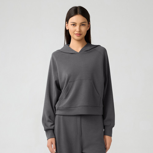 DAW165 Women's Loose Fit Hoodie Sweatshirt - OEM & ODM Custom Casual Yoga Fitness Tops for Bulk Wholesale and Sourcing Agents | Perfect for Activewear & Fashion Clothing